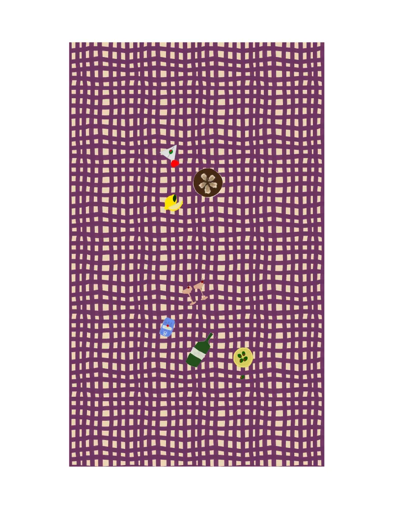 Table cloth Sera Dark plum