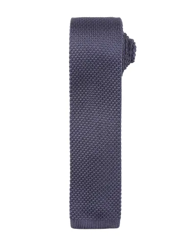 Slim Knitted Tie Stål (Xtra)