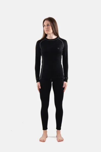 Wool Set Woman, Round neck + Long Johns