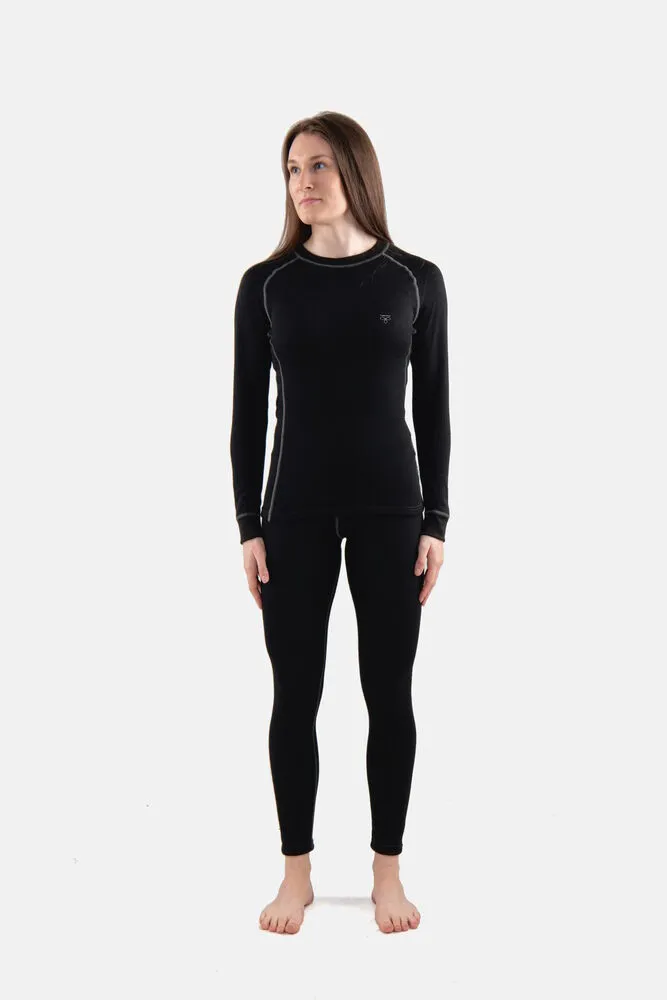 Wool Set Woman, Round neck + Long Johns