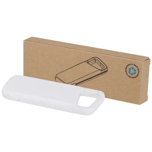 Alkes 5000 mAh 12 W vanntett mobillader av resirkulert plast med karabinkrok