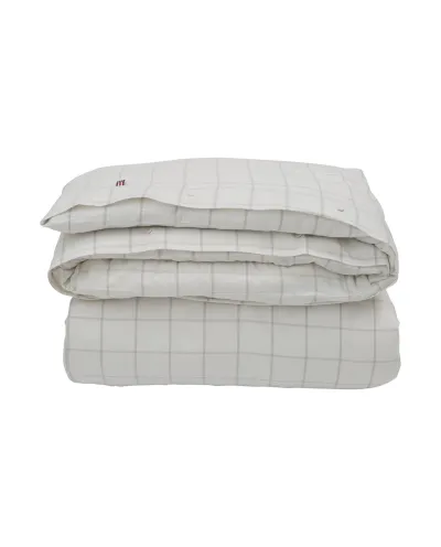 Hotel Light Flannel Duvet White/Lt Beige 140x200