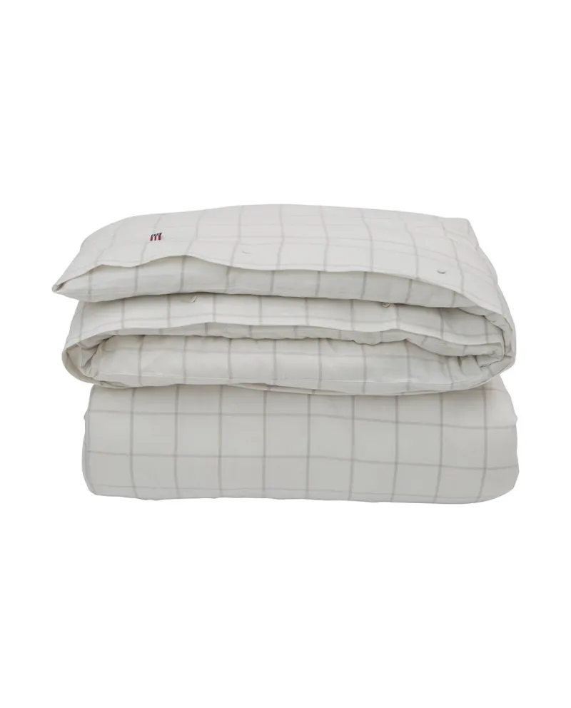 Hotel Light Flannel Duvet White/Lt Beige 140x200