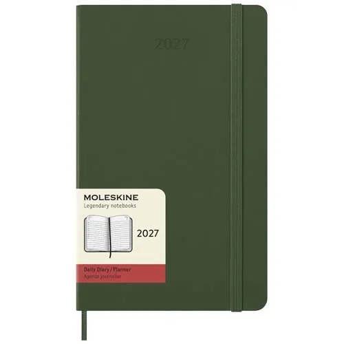 Moleskine 12 måneders dagskalender stor, hardt omslag