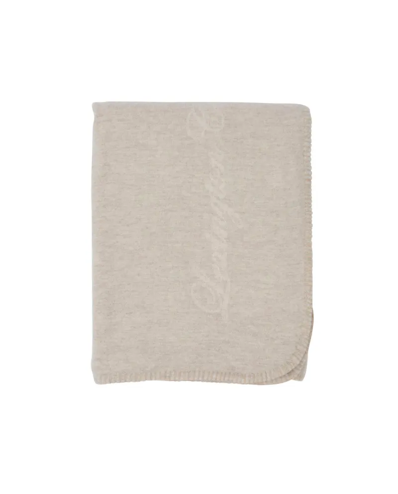 Hotel Blanket White/Lt Beige 140x200