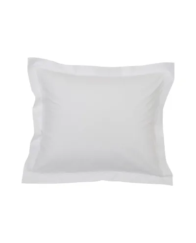 Hotel Percale Pillowcase White/White 50x70