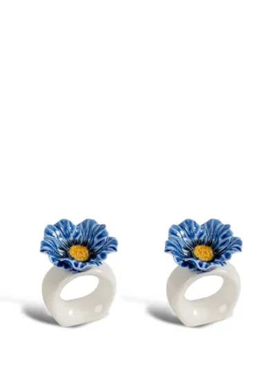 Napkin ring Poppy 2pcs/set (6) Blue