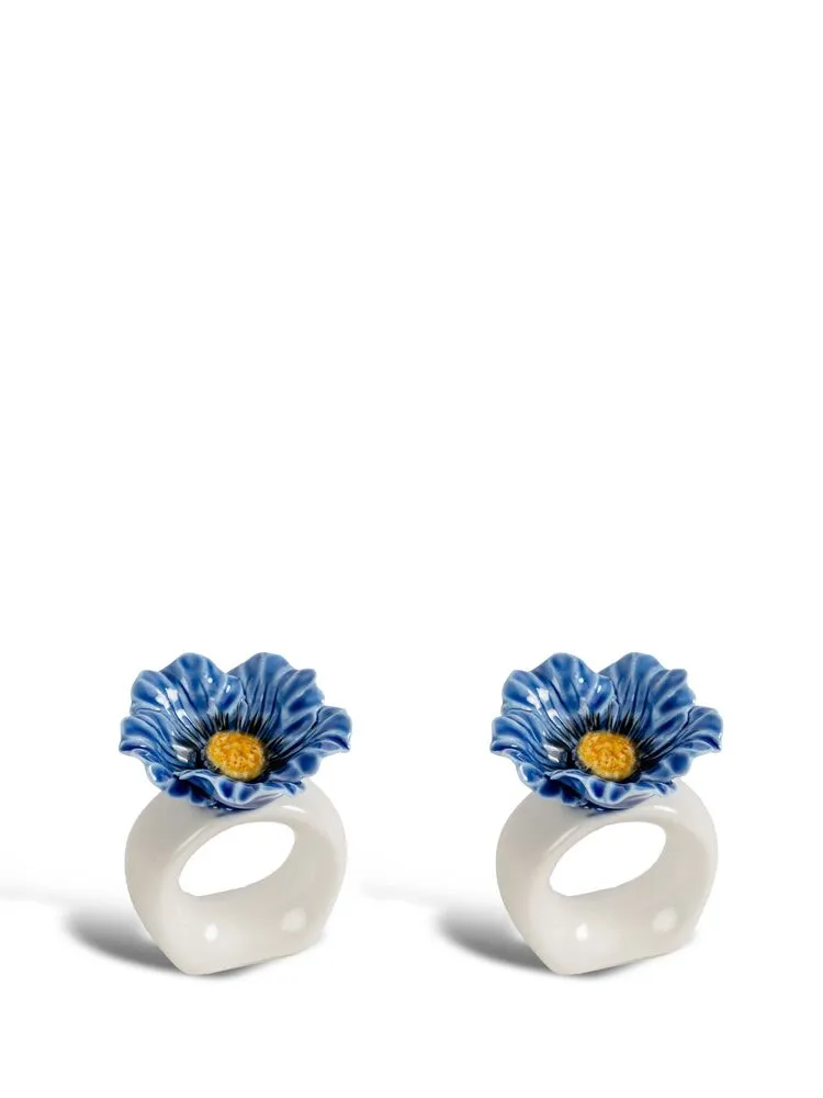 Napkin ring Poppy 2pcs/set (6) Blue