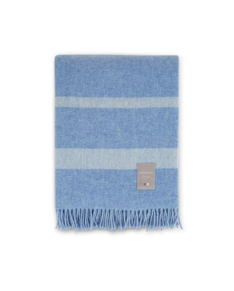 Hotel Wool Throw Gray/White 130x170