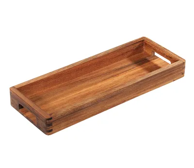 Serveringsbrett i akasie 40 x 15 cm