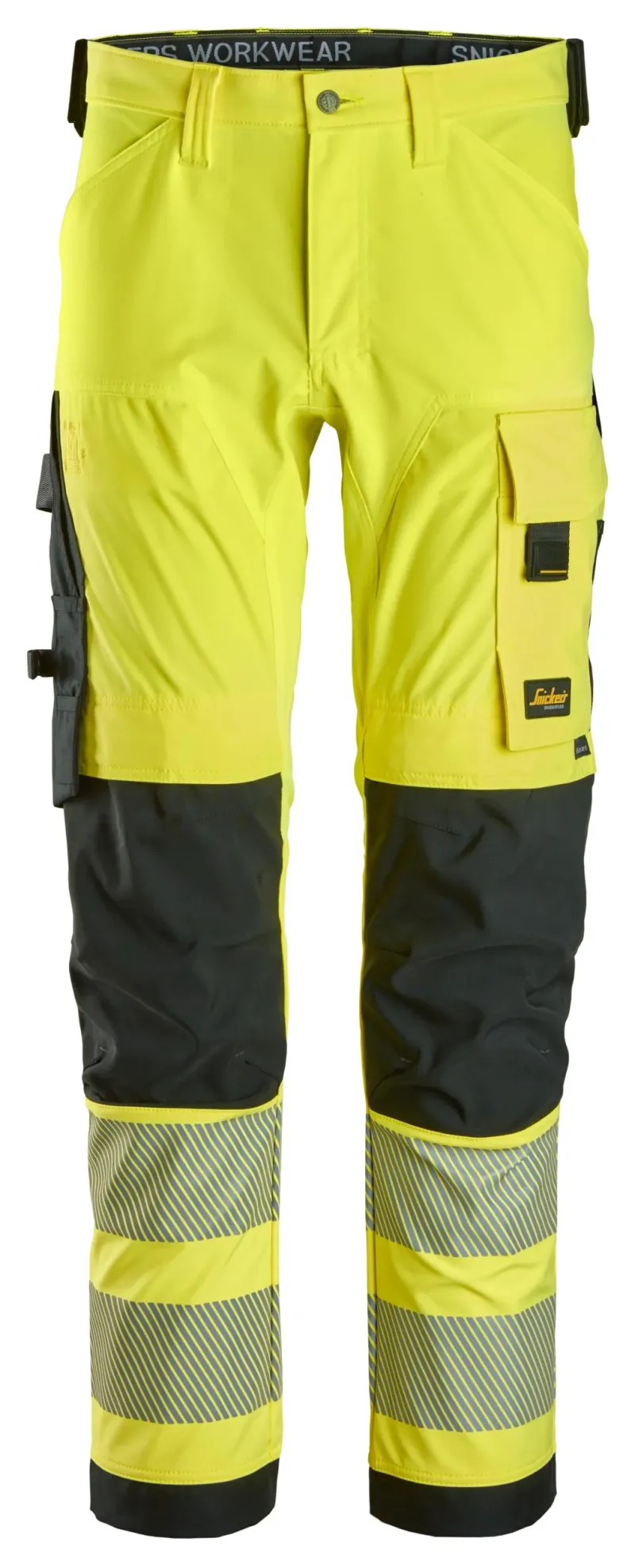 High-Vis, Arbeidsbukse med fireveisstretch, Klasse 2