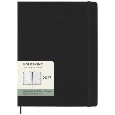 Moleskine 12 måneders ukeskalender ekstra stor, hardt omslag