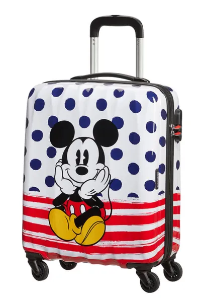 Disney Legends Koffert 4 hjul 55cm Mickey Blue Dot