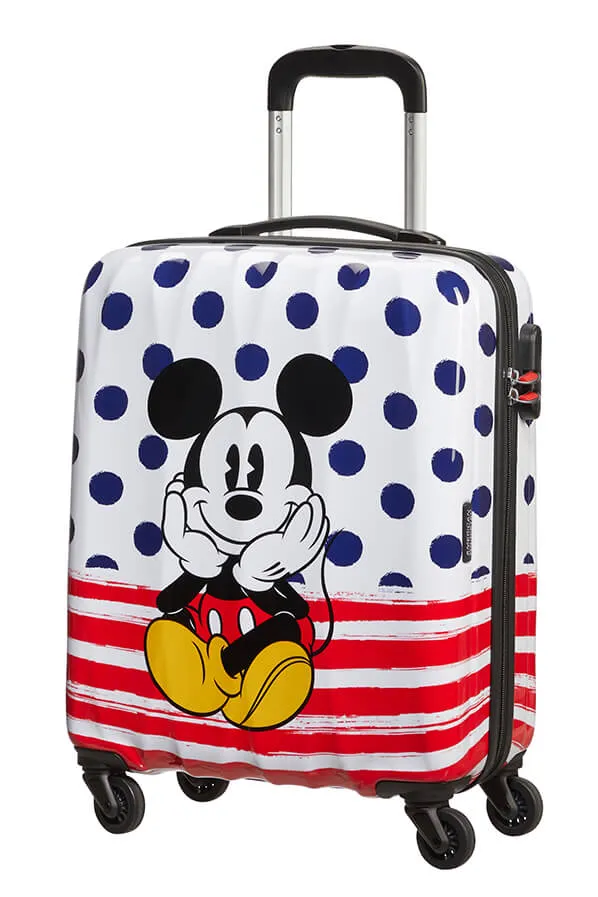 Disney Legends Koffert 4 hjul 55cm Mickey Blue Dot