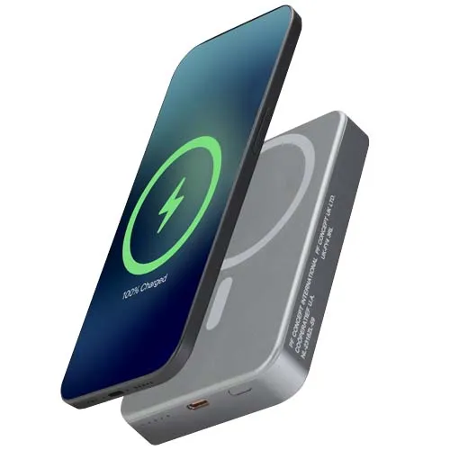 Avis 10 000 mAh RCS magnetisk powerbank i resirkulert aluminium