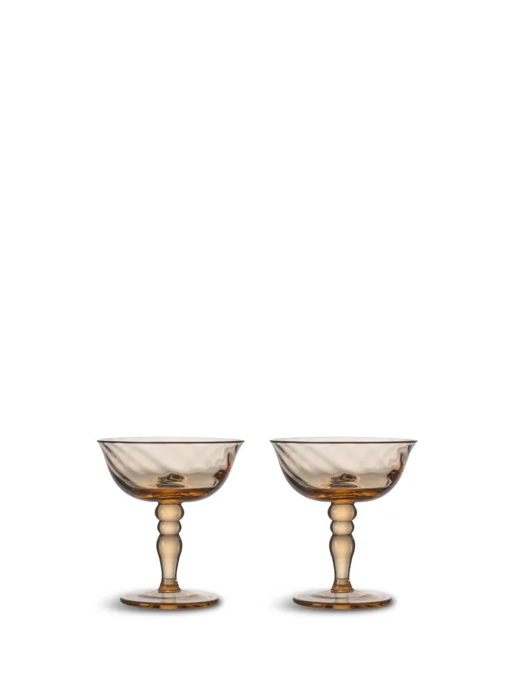 Italian coupe Opacity 2pcs/set Peach