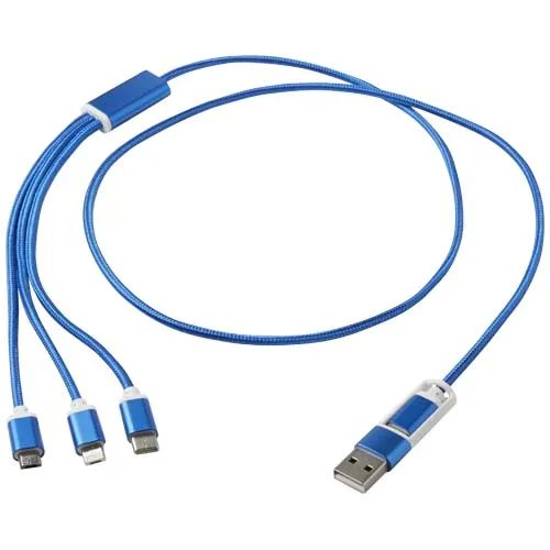Versatile 5-i-1 ladekabel av resirkulert aluminium