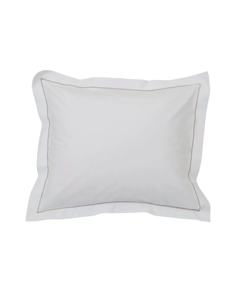 Hotel Percale Pillowcase White/White 50x70