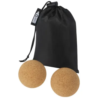 Trikona yogaball av kork - sett med 2