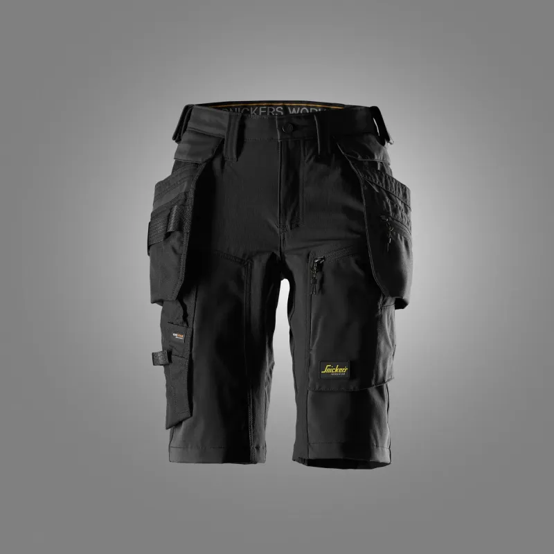 AllroundWork, Arbeidsshorts med stretch og avtakbare hylsterlommer for dame