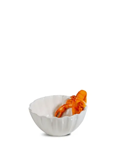 Bowl Lobsti (6) White/orange