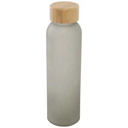 Lume 500 ml matt soda glassflaske med bambuslokk