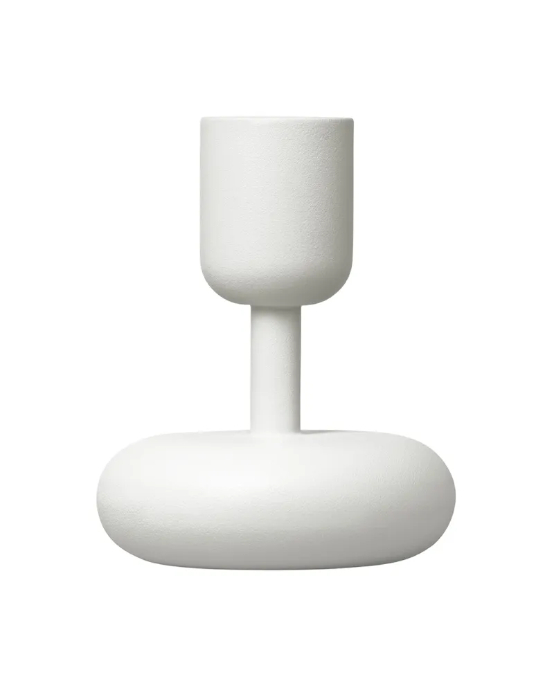 Nappula lysestake 107mm hvit