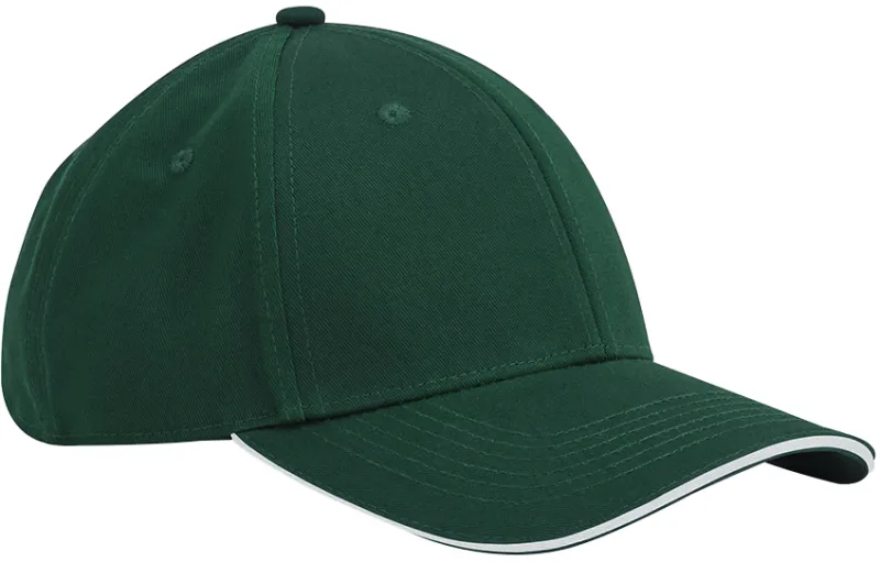 Bottle Green / White