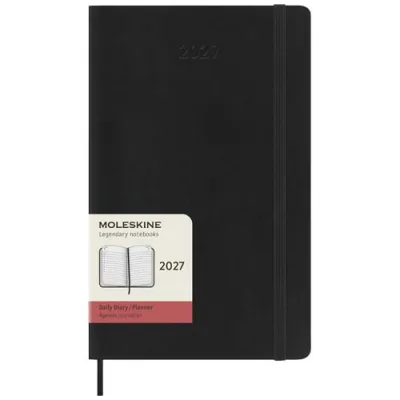 Moleskine 12 måneders dagskalender stor, mykt omslag