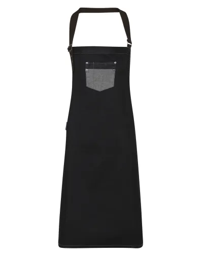 Divison Bib Apron Sort Denim