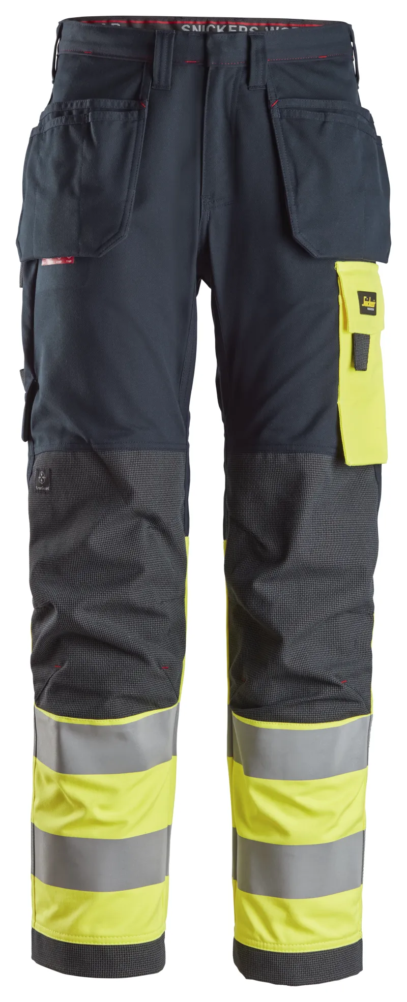 ProtecWork, Flammehemmende Arbeidsbukse med hylsterlommer, High-Vis klasse 1