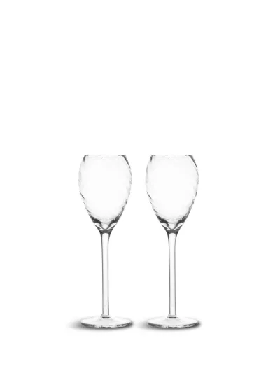 Champagne glass Opacity 2pcs/set Clear