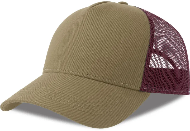 Khaki-Burgundy