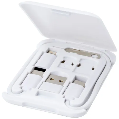 Savvy modulær ladekabel med telefonholder av resirkulert plast