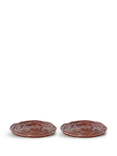 Coaster Veggie 2pcs/set Bordeaux