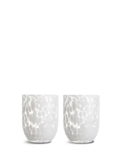 Glass Messy 2pcs/set White