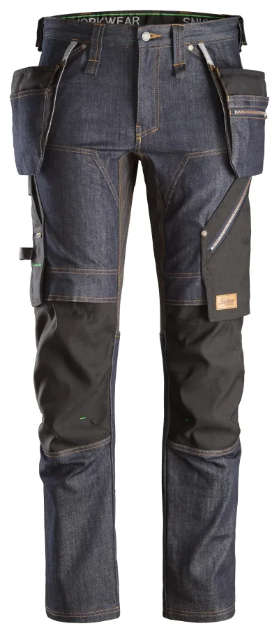 FlexiWork+, Arbeidsbukse denim med hylsterlommer