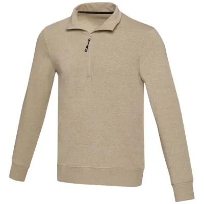 Tin 280 g/m² unisex Aware™ resirkulert genser med kort glidelås