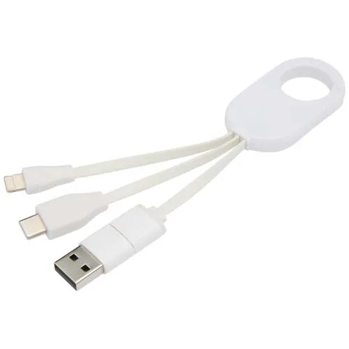 Troop 4-i-1 ladekabel av resirkulert plast