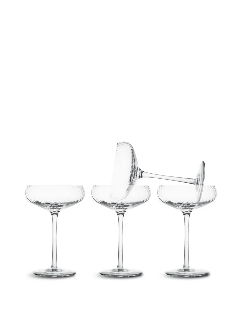 Champagne saucer Opacity 4pcs/set Clear