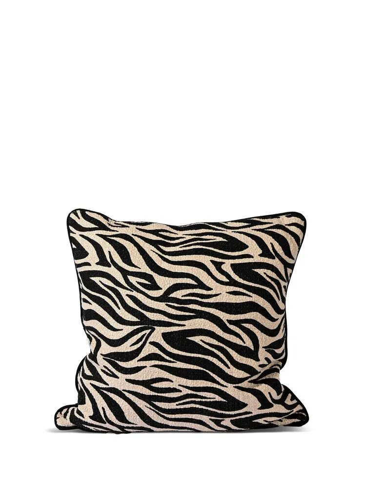 Pillow Anima zebra M Black