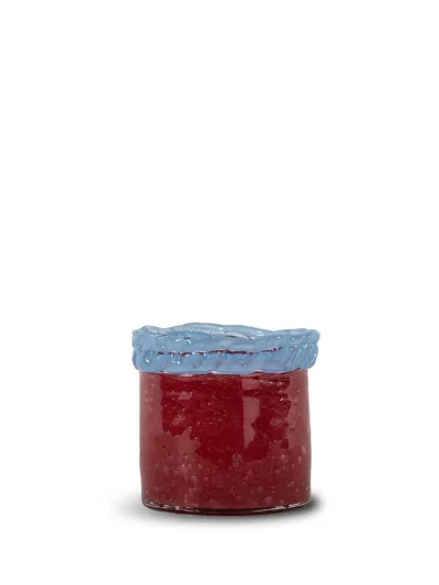 Candle holder Lara XS Light blue/bordeaux