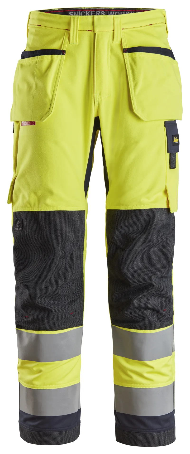 ProtecWork, Flammehemmende Arbeidsbukse med hylsterlommer, High-Vis klasse 2