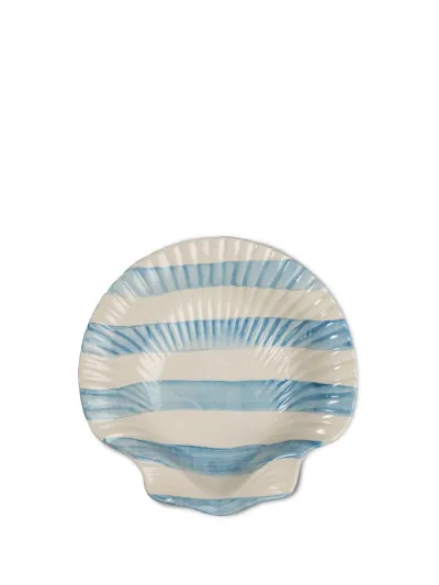Plate Armona stripe Light blue/white