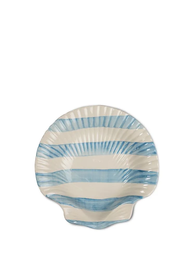 Plate Armona stripe Light blue/white