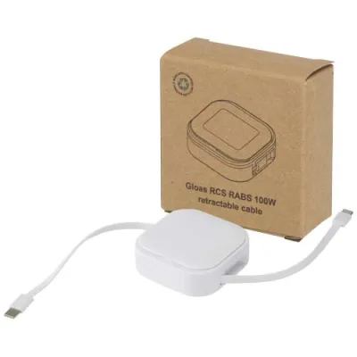 Gloas 5-i-1 100 cm uttrekkbar kabel for datasynkronisering og 100 W hurtiglading, med smarttelefonsett