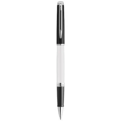 Waterman Hemisphere fargeblokkerende rollerpenn med palladiumkant (svart blekk)
