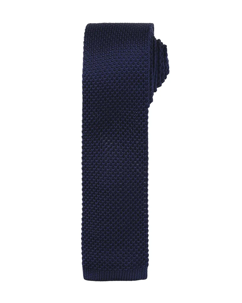 Slim Knitted Tie Stål (Xtra)