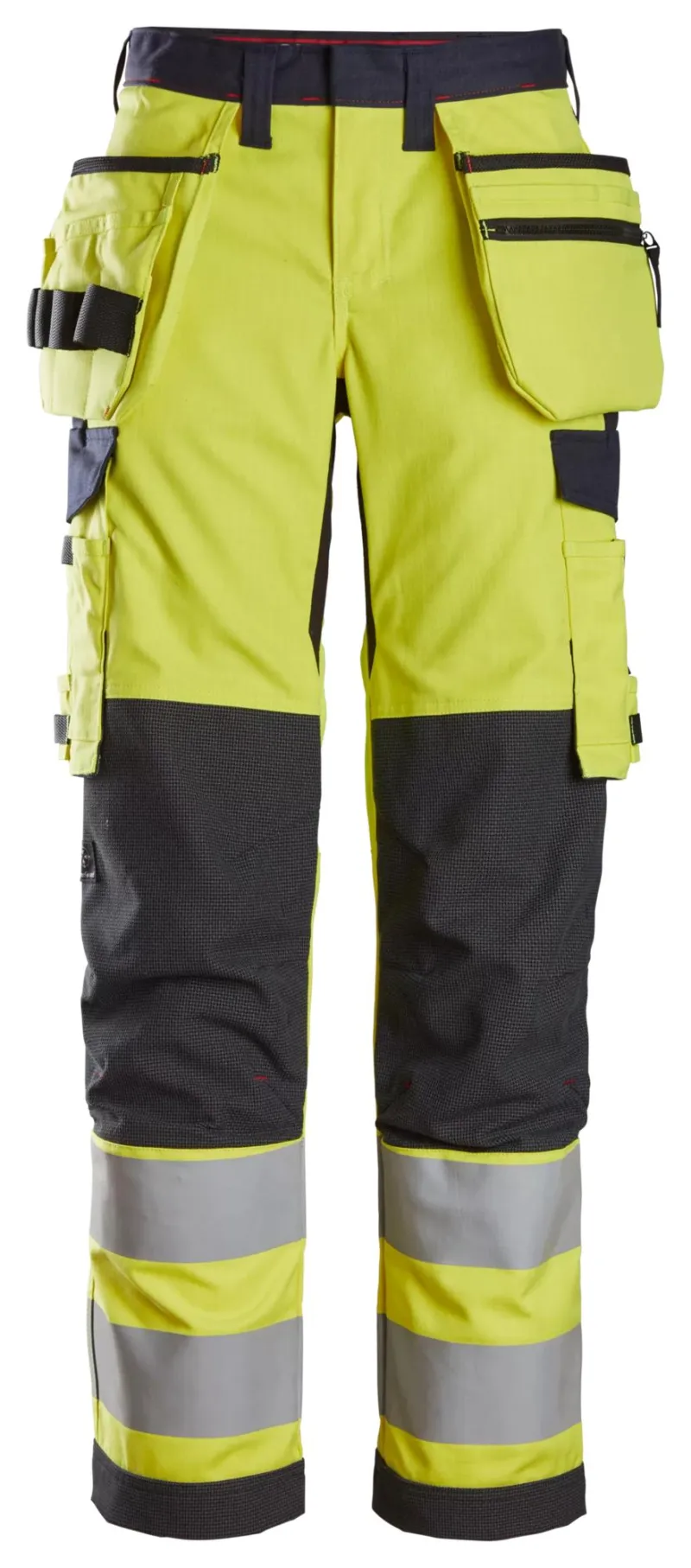 ProtecWork, Flammehemmende Arbeidsbukse med hylsterlommer for dame, High-Vis klasse 2