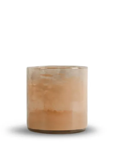 Candle holder Calore faded M Apricot/peach/beige